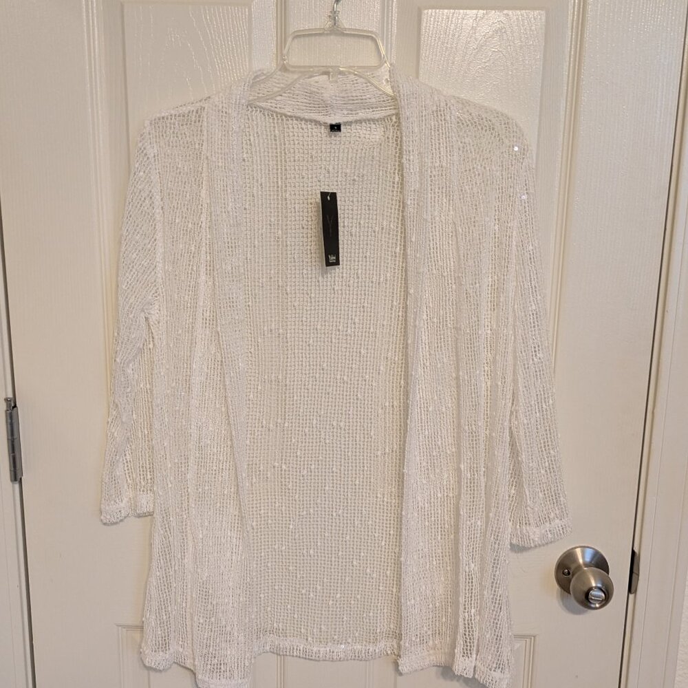 Yukiwi White Mesh Coverup